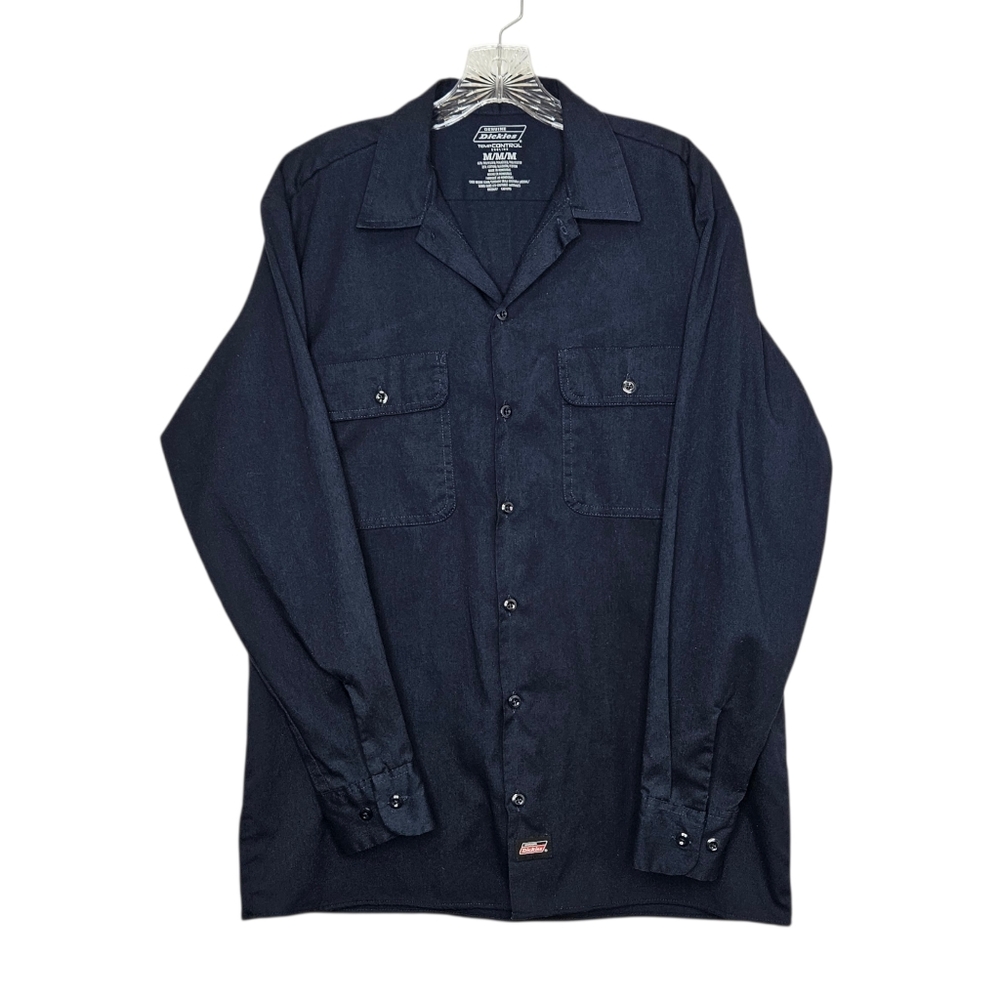 Dickies tempCONTROL cooling button front long sleeve work shirt size M